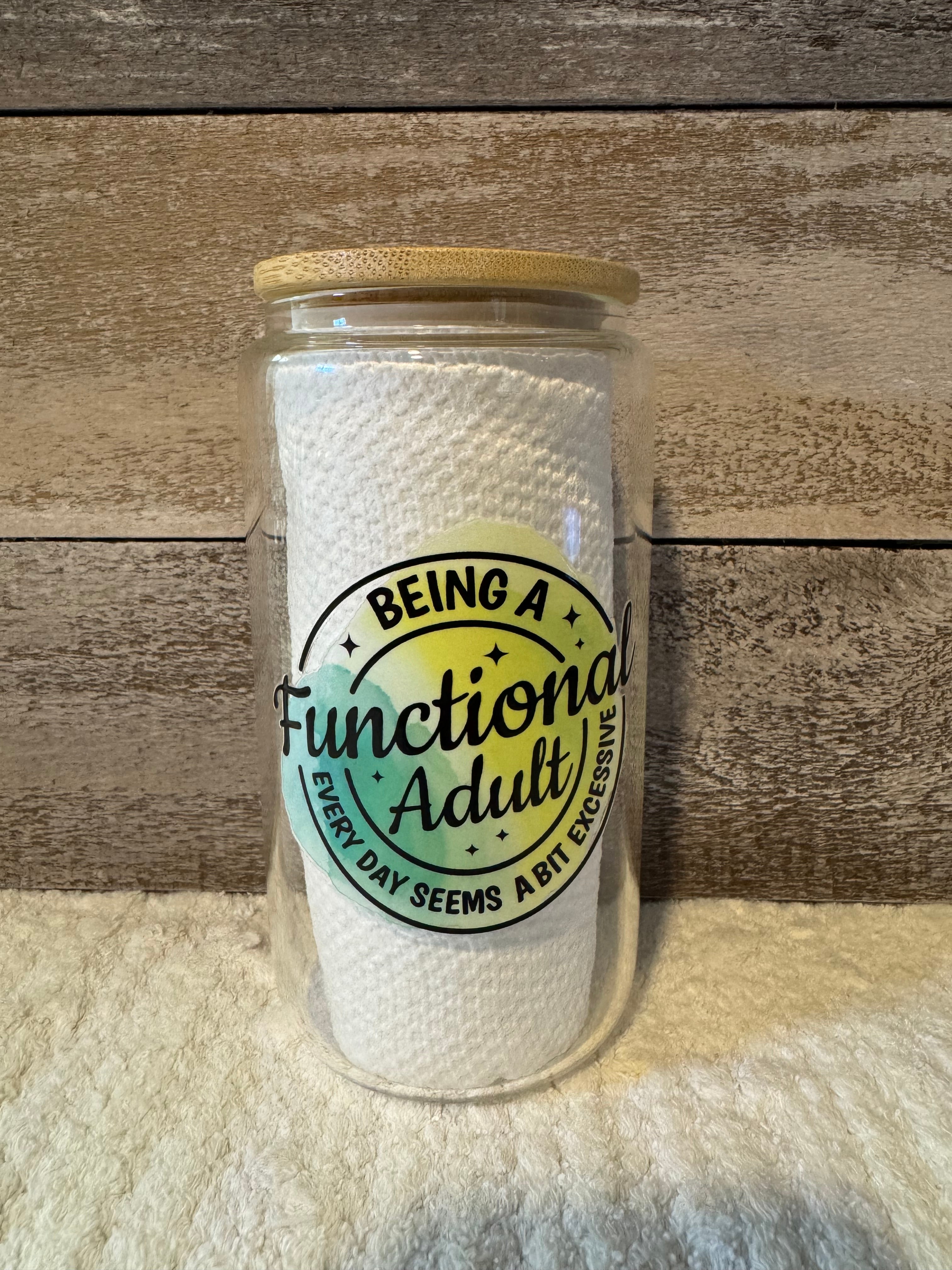 Functional Adult Funny Glass Cold Cup