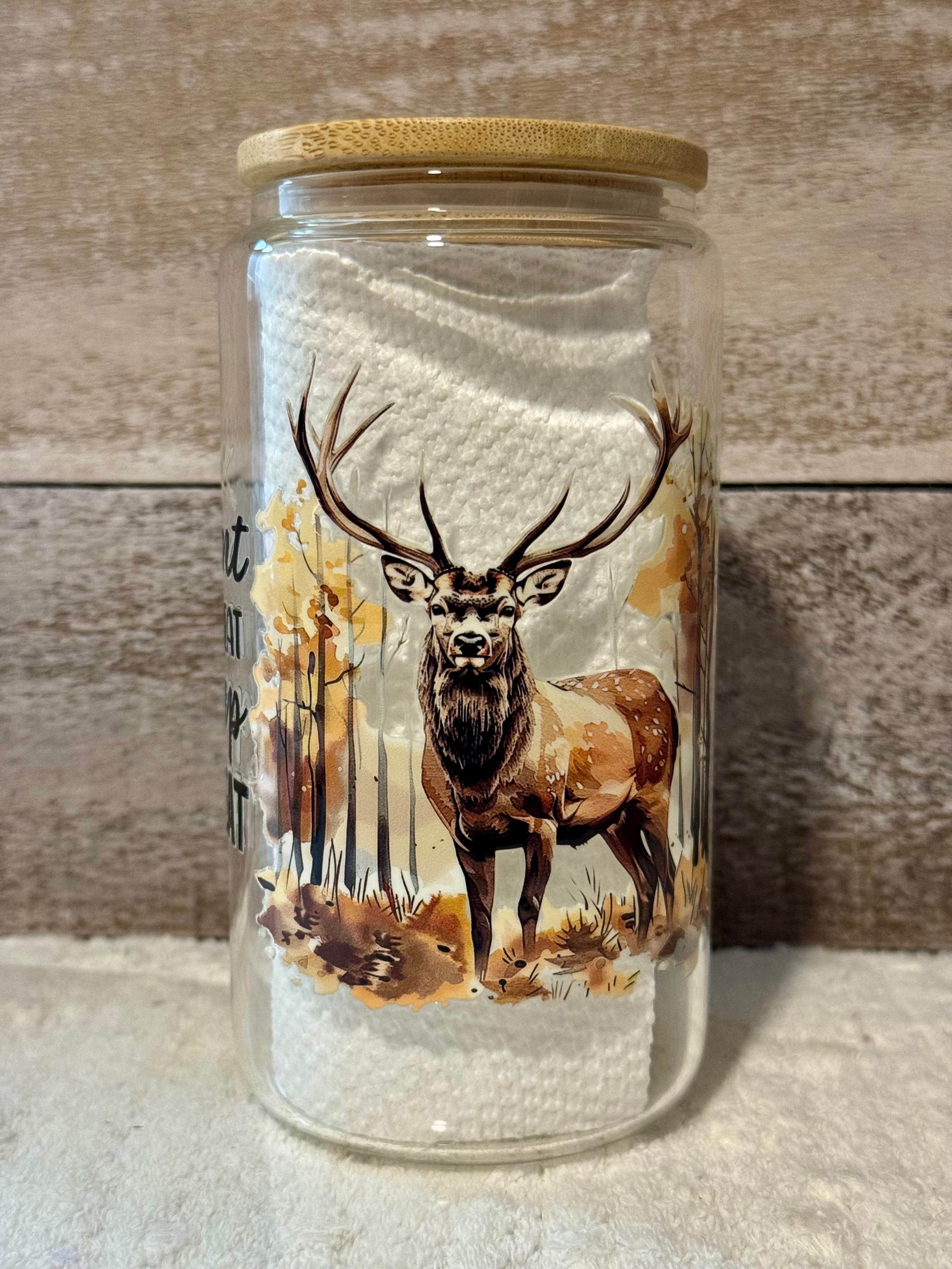 Hunt Eat Sleep Repeat Glass Cold Cup