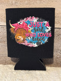 Just a Girl Who Loves Cows Koozie