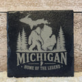 Michigan Home of the Legend Laser Engraved Slate Coaster
