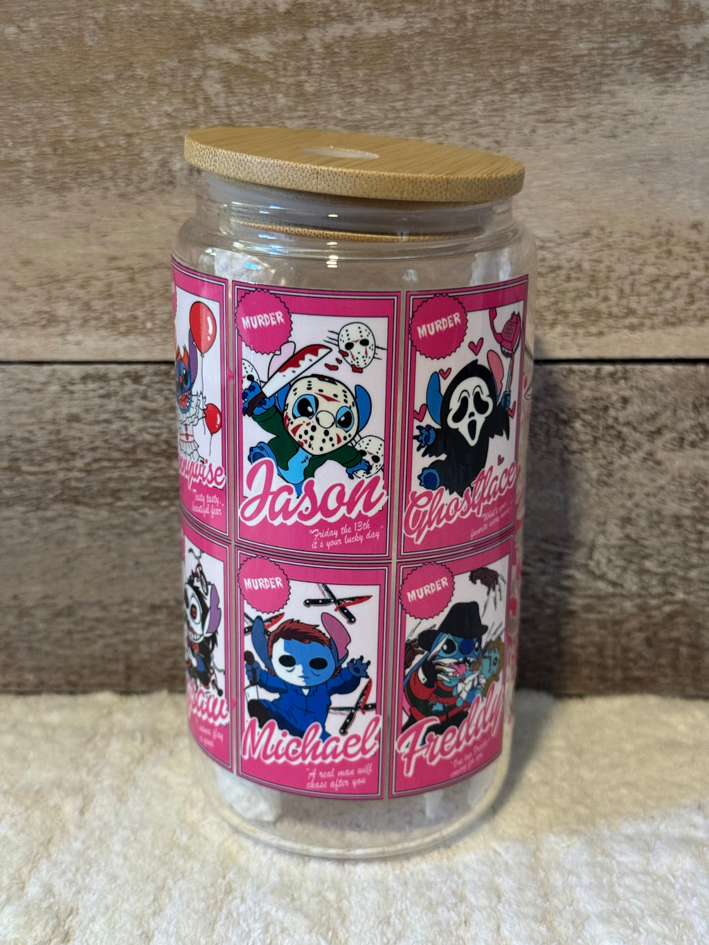Spooky Characters Iced Coffee Cup