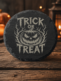 Trick or Treat Black Slate Coaster