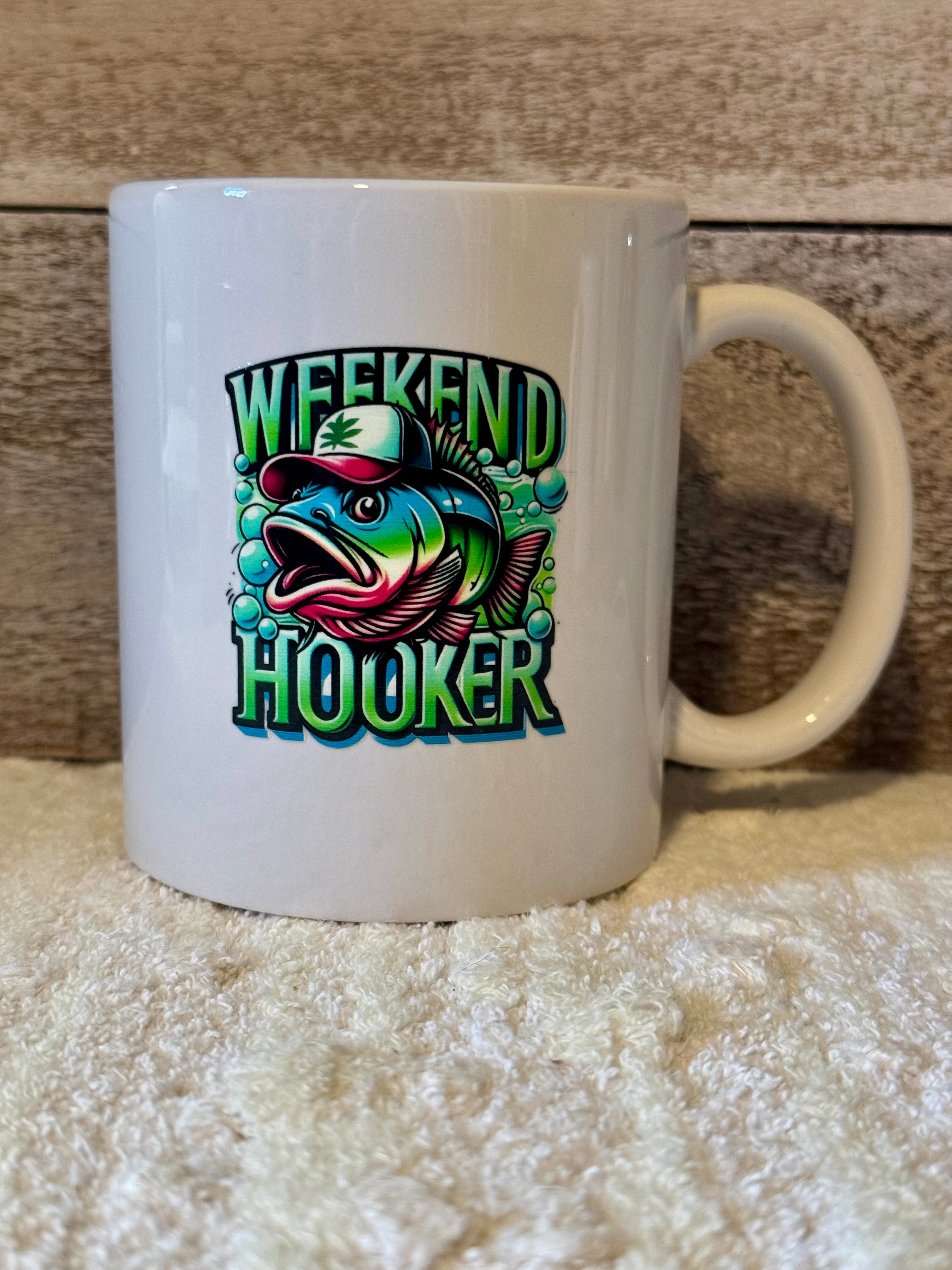 Weekend Hooker Fishing Coffee Mug