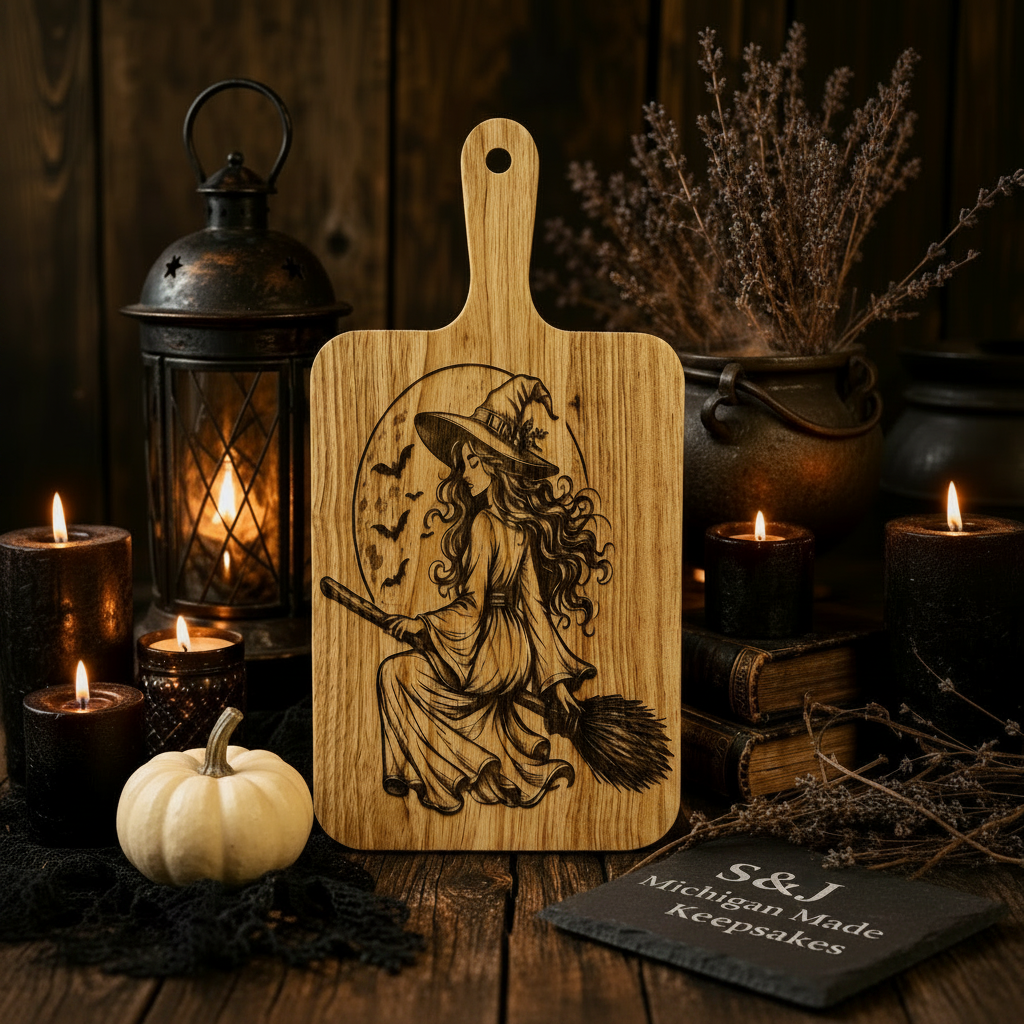 Halloween Scene with Branded Coaster