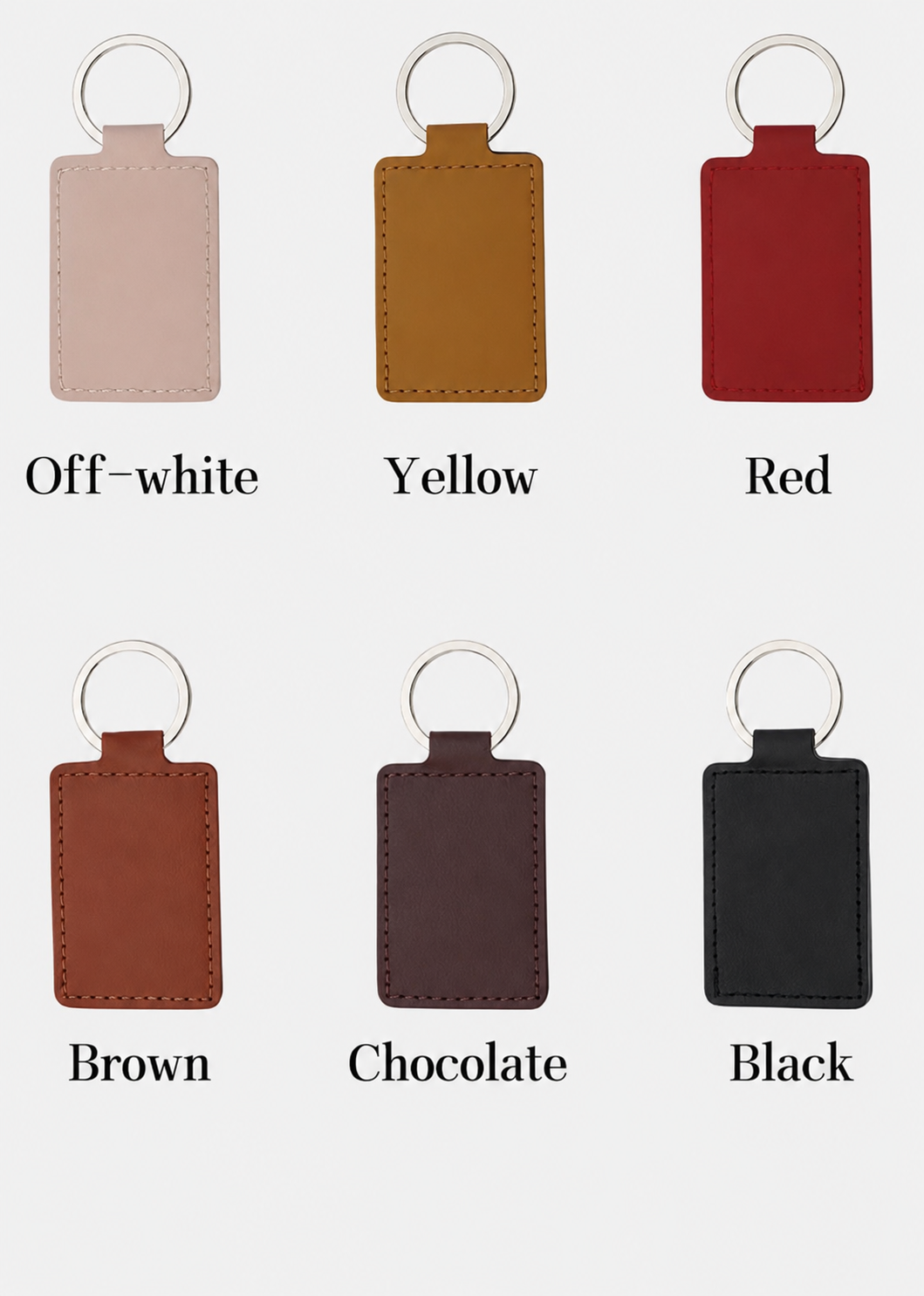 Personalized Leather Keychain – Laser Engraved